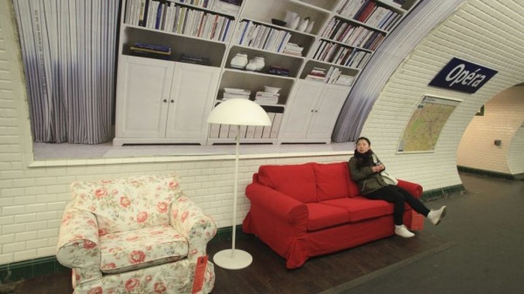 Ikea decora... el metro de París