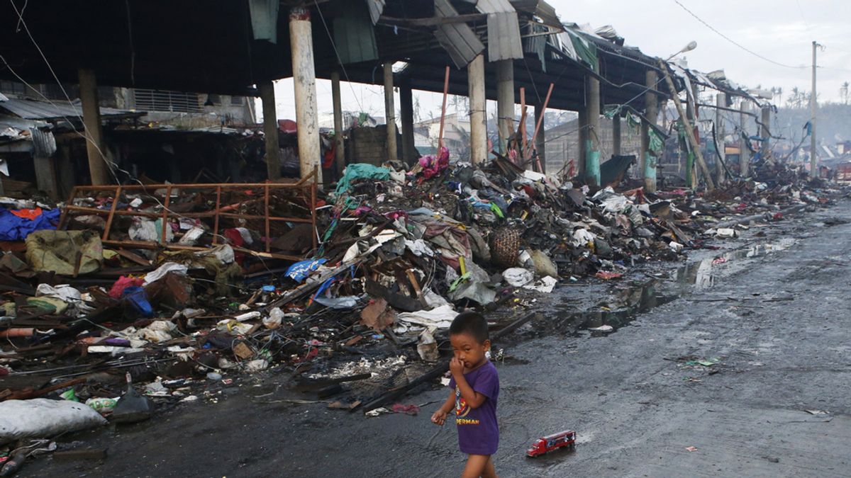 Secuelas del paso de Haiyan por Filipinas