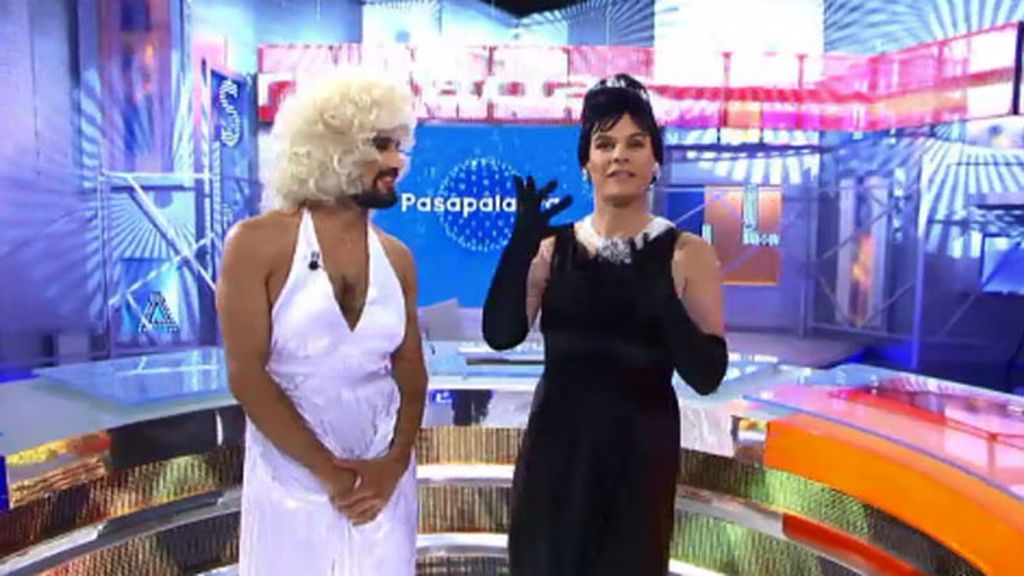 Audrey Hepburn y Marilyn Monroe en acción