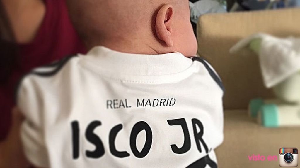 Isco Jr, un nuevo protagonista de las redes sociales (al menos de las de sus padres)