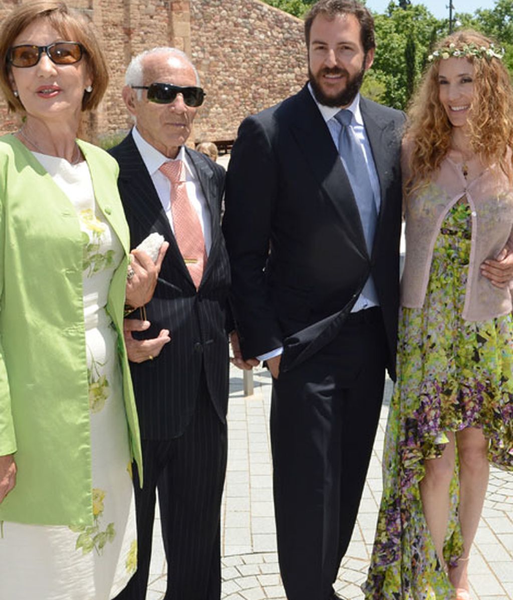 Los padres de Blanca no quisieron faltar al bautizo de su nieto
