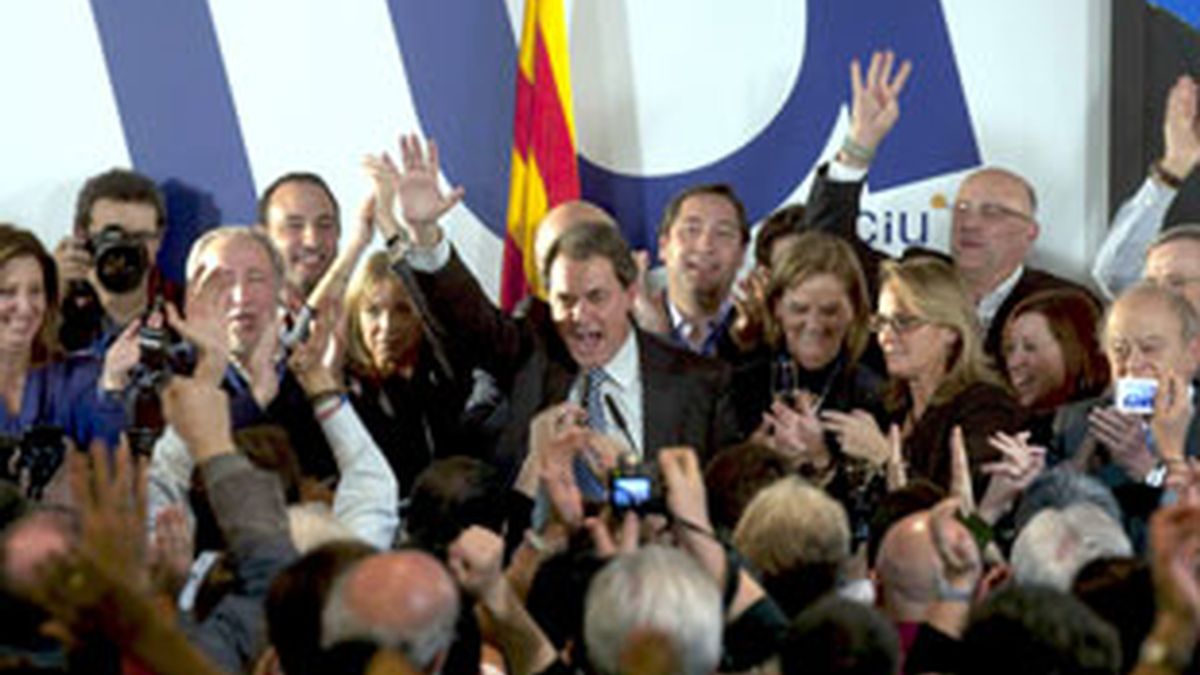 Artur Mas, líder de CiU, y ganador de las elecciones autonómicas en Cataluña.