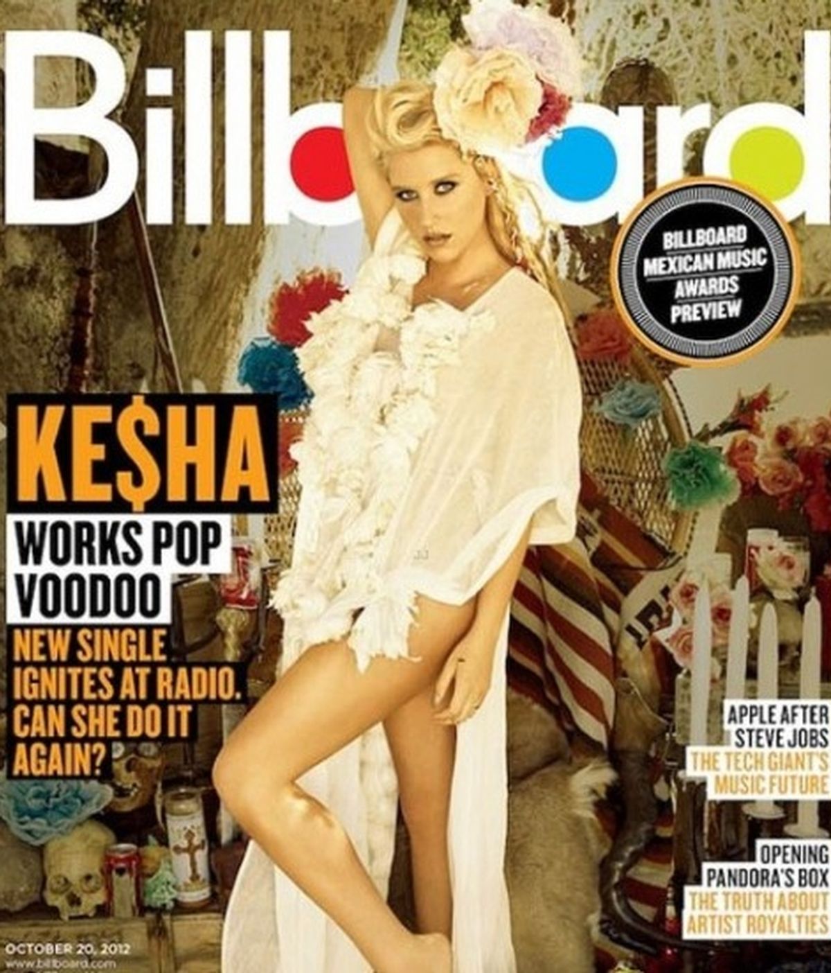 Ke$ha, muy sensual en la portada de Billboard