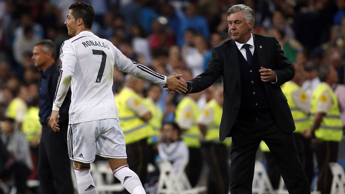 Cristiano Ronaldo y Carlo Ancelotti