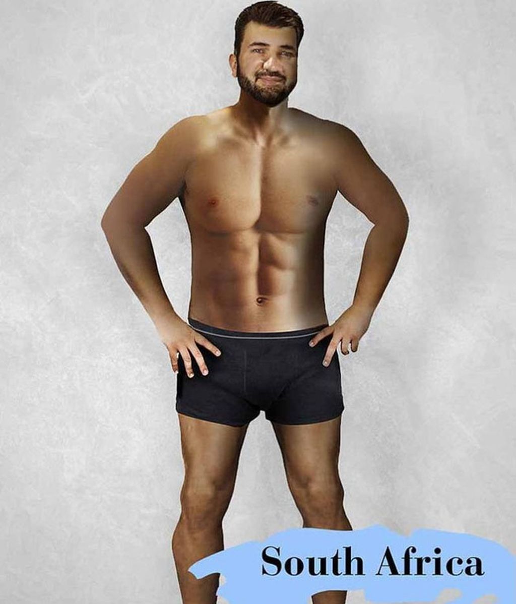 Así sería el hombre "perfecto" en cada país