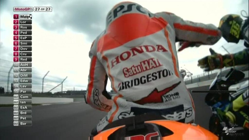 Márquez hace hisotria en Indianápolis