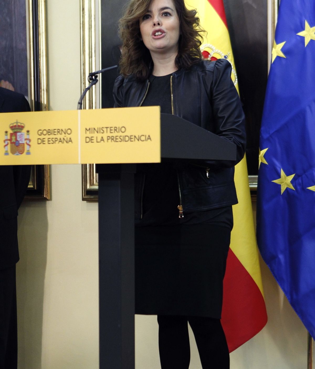 Soraya Saénz de Santamaría preside en Moncloa la toma de posesión de dos secretarios de Estado