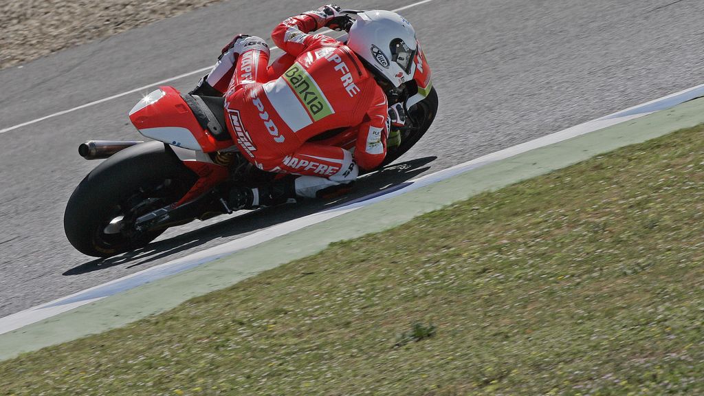 Nico Terol, rodando en Jerez