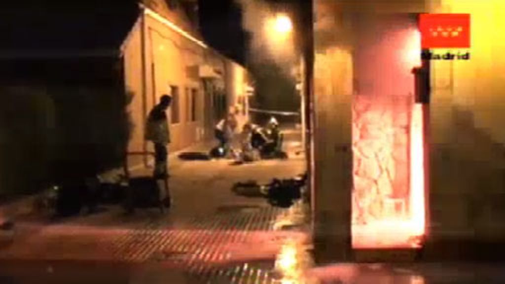 Investigan un extraño incendio en Colmenar Viejo.