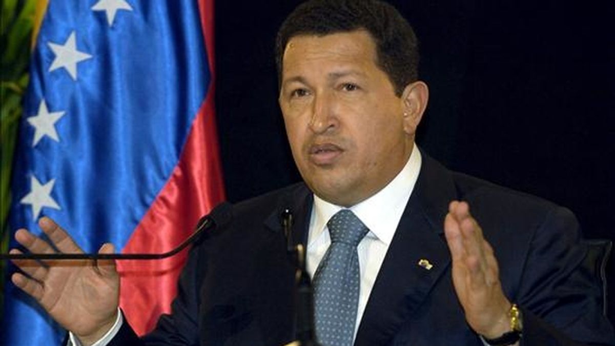 Chávez y Obama coinciden este mes por primera vez en esa cumbre continental, aunque no se ha informado de la posibilidad de un encuentro directo entre ambos. EFE/Archivo