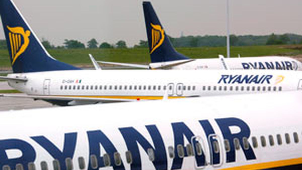 Aviones de la compañía Ryanair, en una imagen de archivo. Foto: EFE