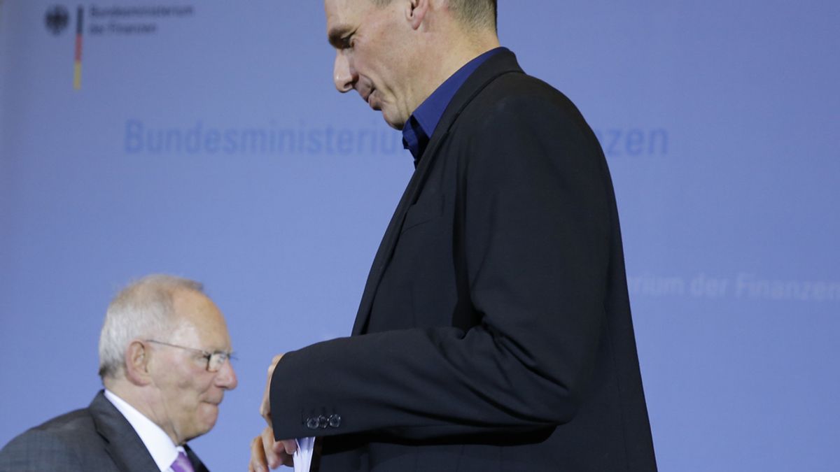 Schaeuble y Varoufakis escenifican su desencuentro en Berlín