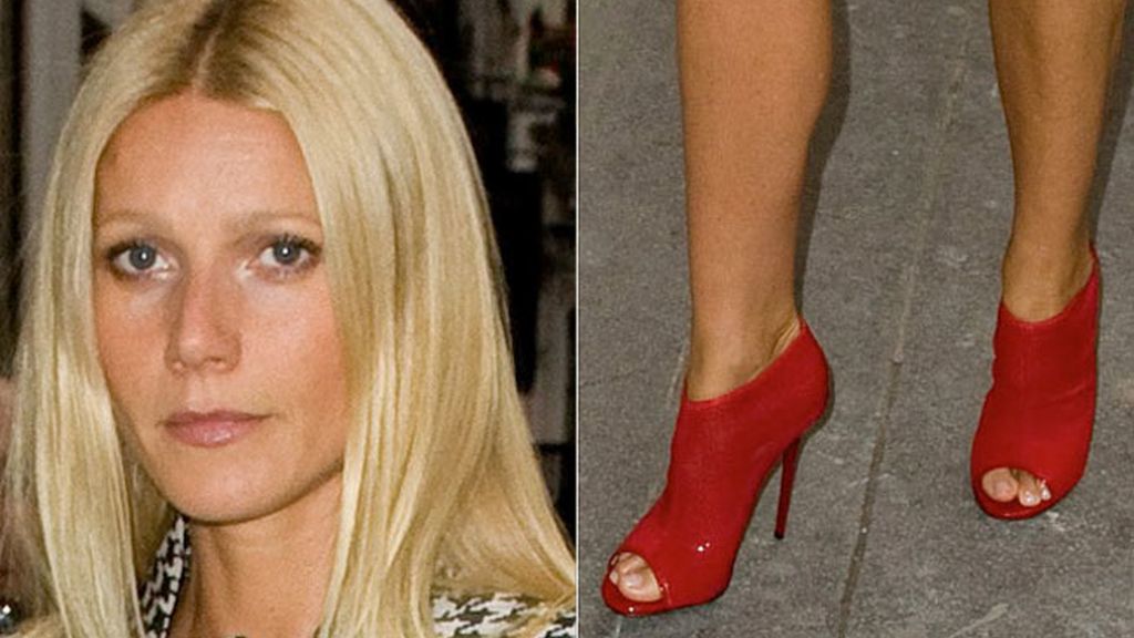 Gwyneth Paltrow, botines rojo pasión