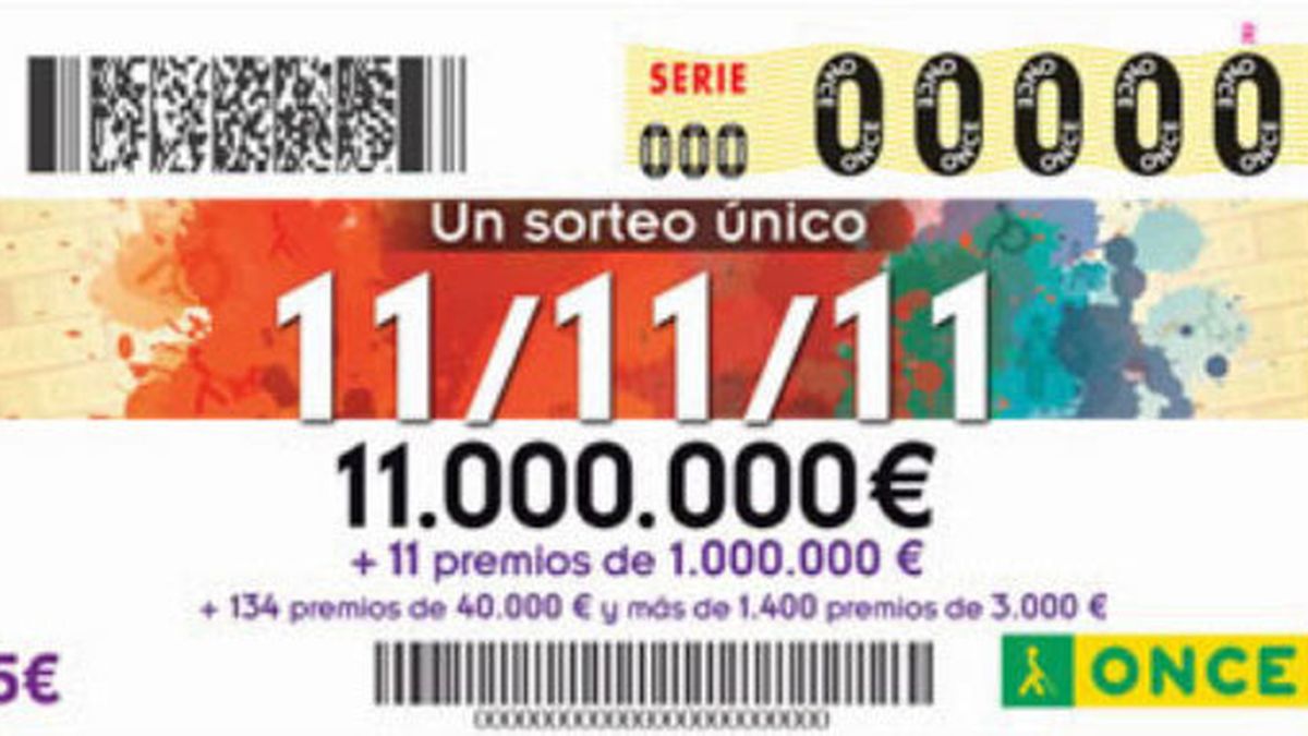Los once millones del sorteo extraordinario del 11/11 de la ONCE recaen en Córdoba