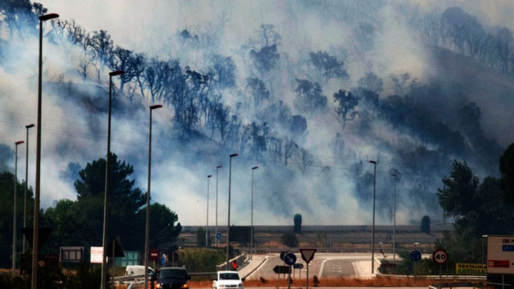 Imágenes del incendio en Girona