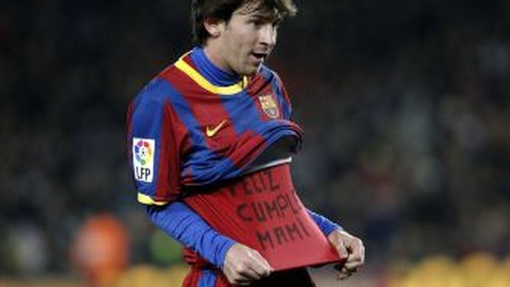Leo Messi celebra uno de sus últimos goles. Foto: Gtres