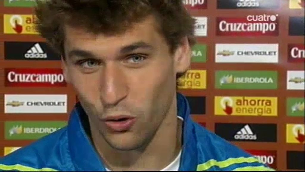 Llorente, tras su debut con La Roja en Logroño