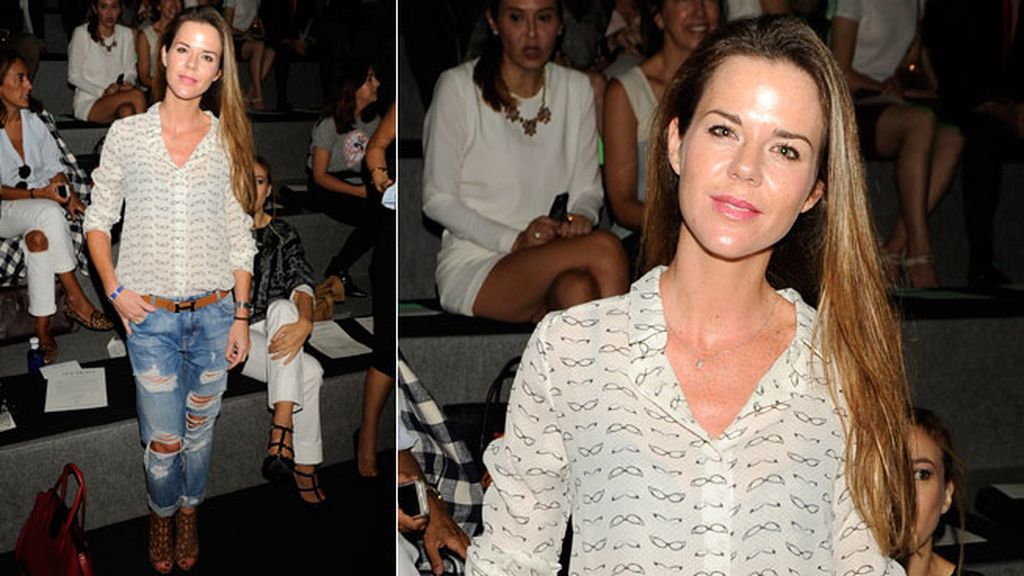 Amelia Bono en el desfile de Alvarno