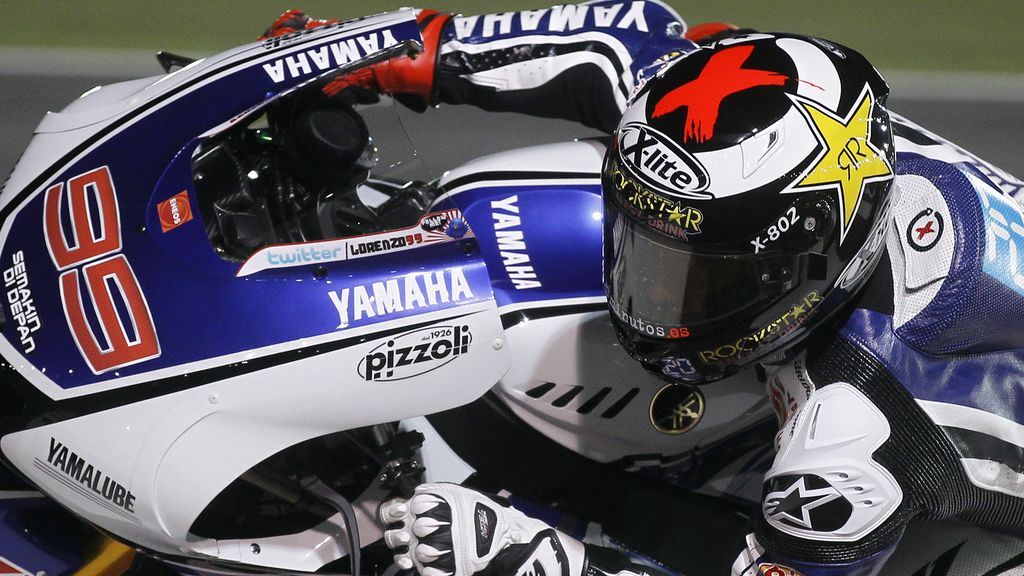 Lorenzo durante el primer día de libres