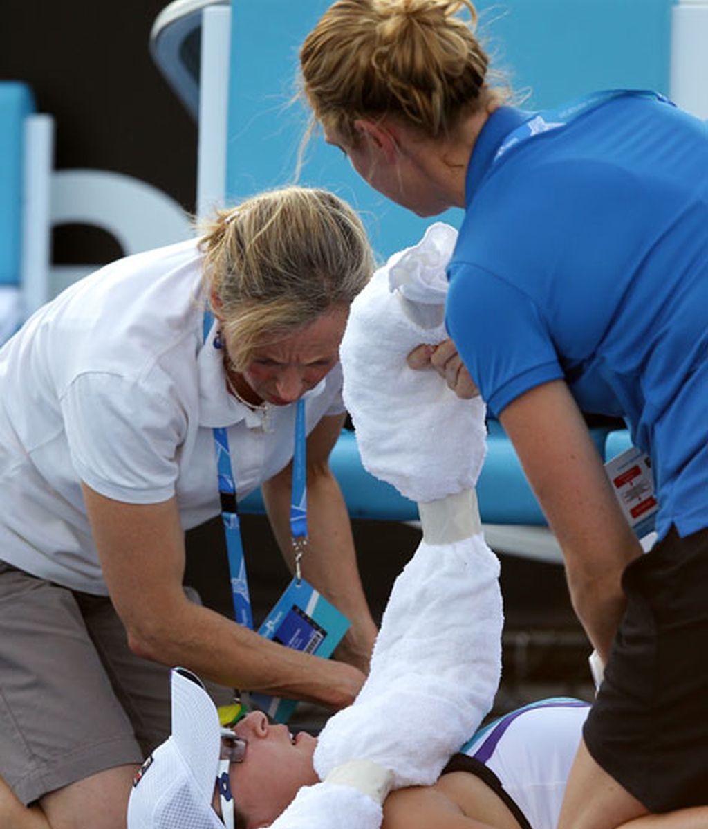 El calor hace desfallecer a los tenistas en el Open de Australia