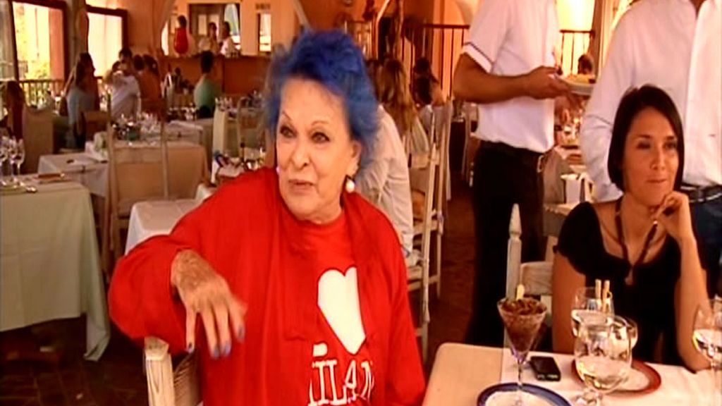 Lucía Bosé, en la isla italiana