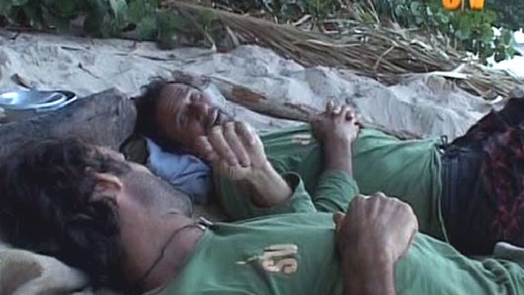 La primera pareja de la isla
