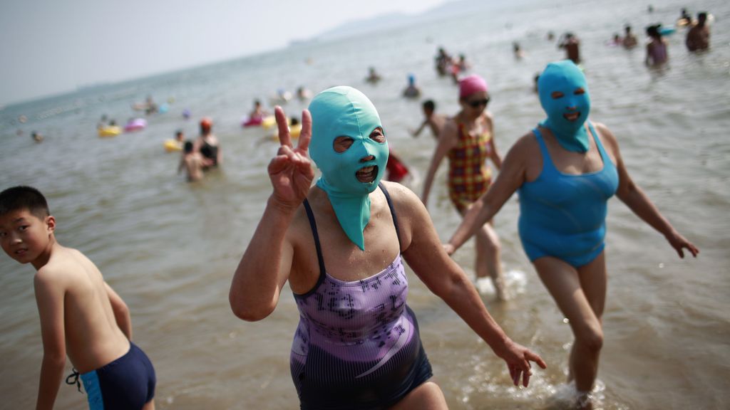 La última moda en China para protegerse del Sol La última moda en China para protegerse del Sol