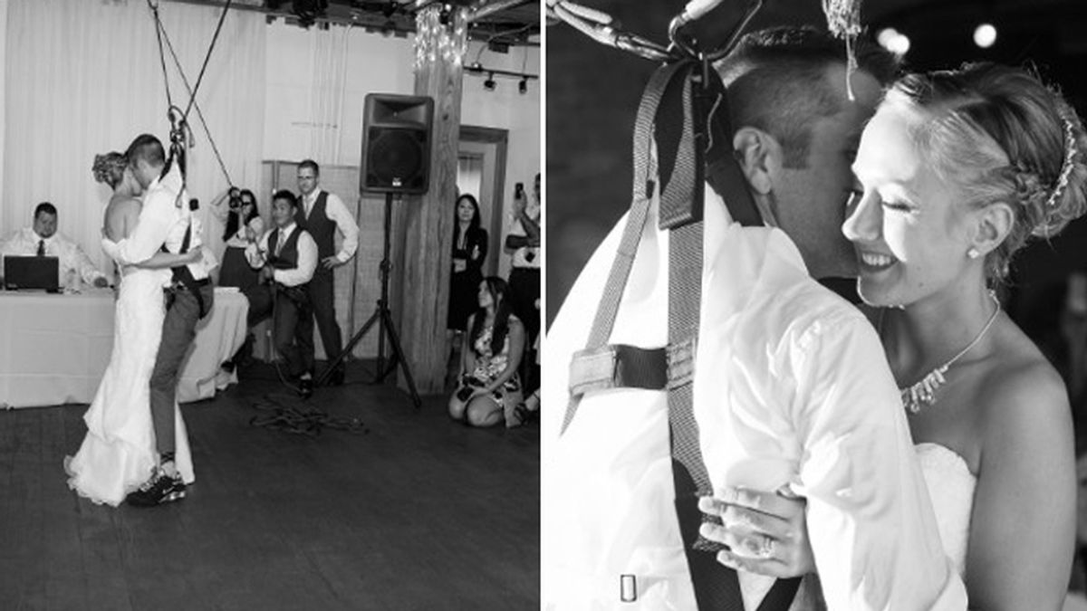 Un hombre parapléjico sorprende a su novia bailando en su boda