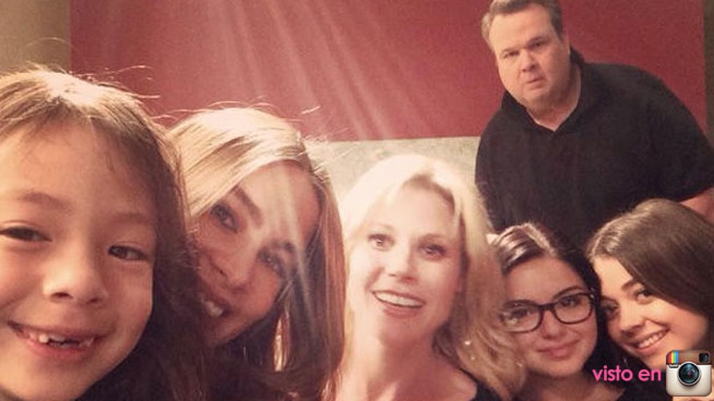 Sofía Vergara y sus compañeros de 'Modern Family'