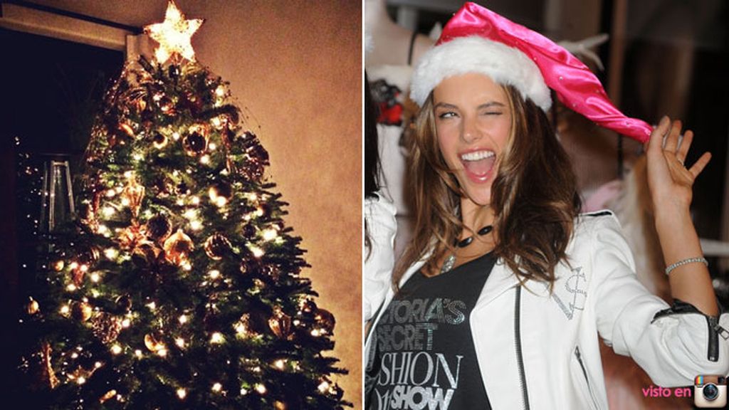 Alessandra Ambrosio, de la pasarela a preparar la decoración para Navidad