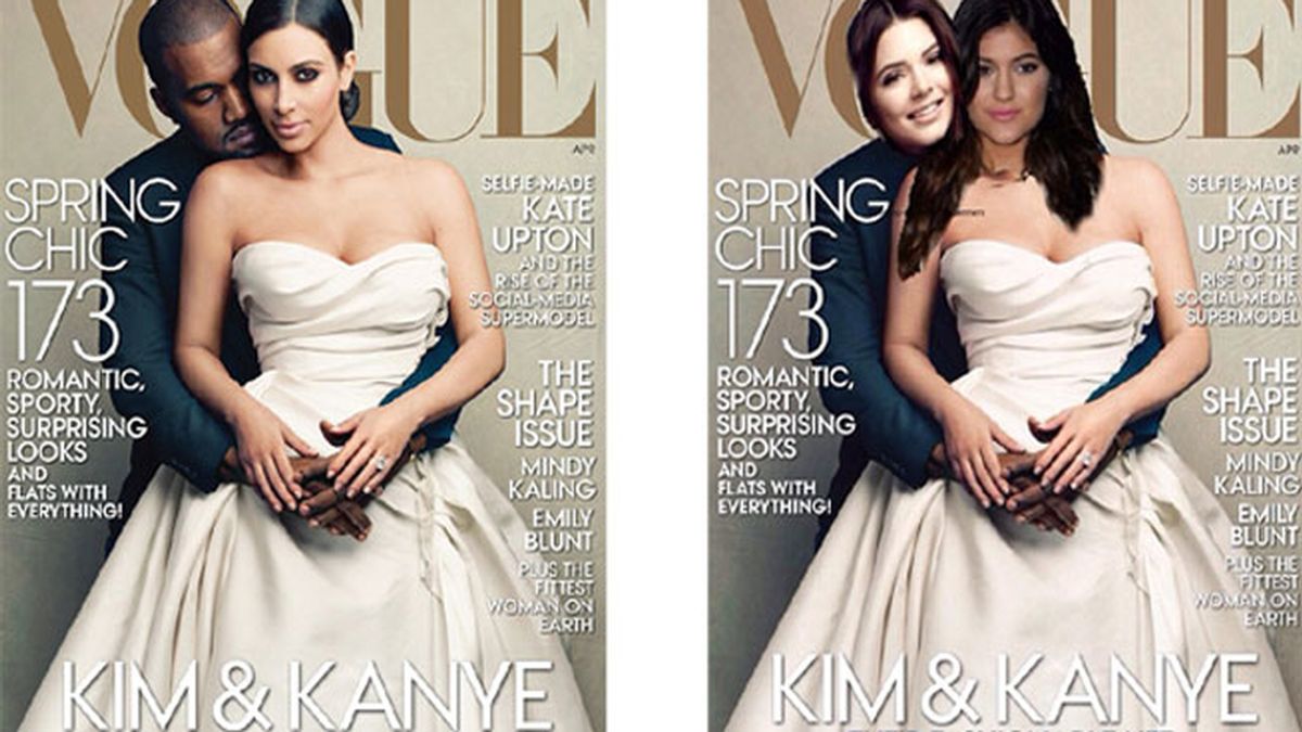 Kim Kardashian, Vogue, portada, burla, Kanye West