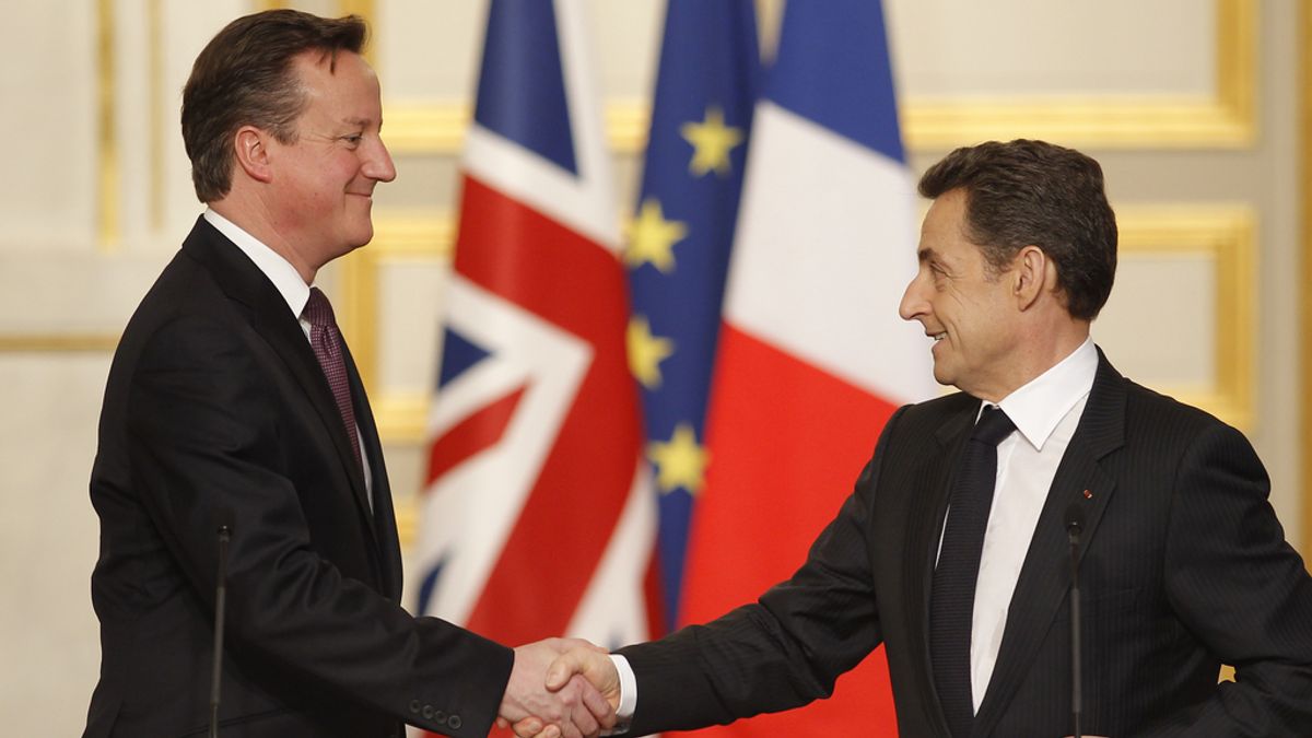 David Cameron y Nicolas Sarkozy