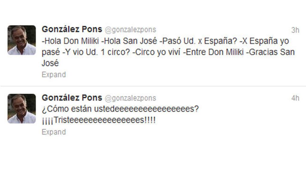 Adiós tuitero al Payaso de la Tele