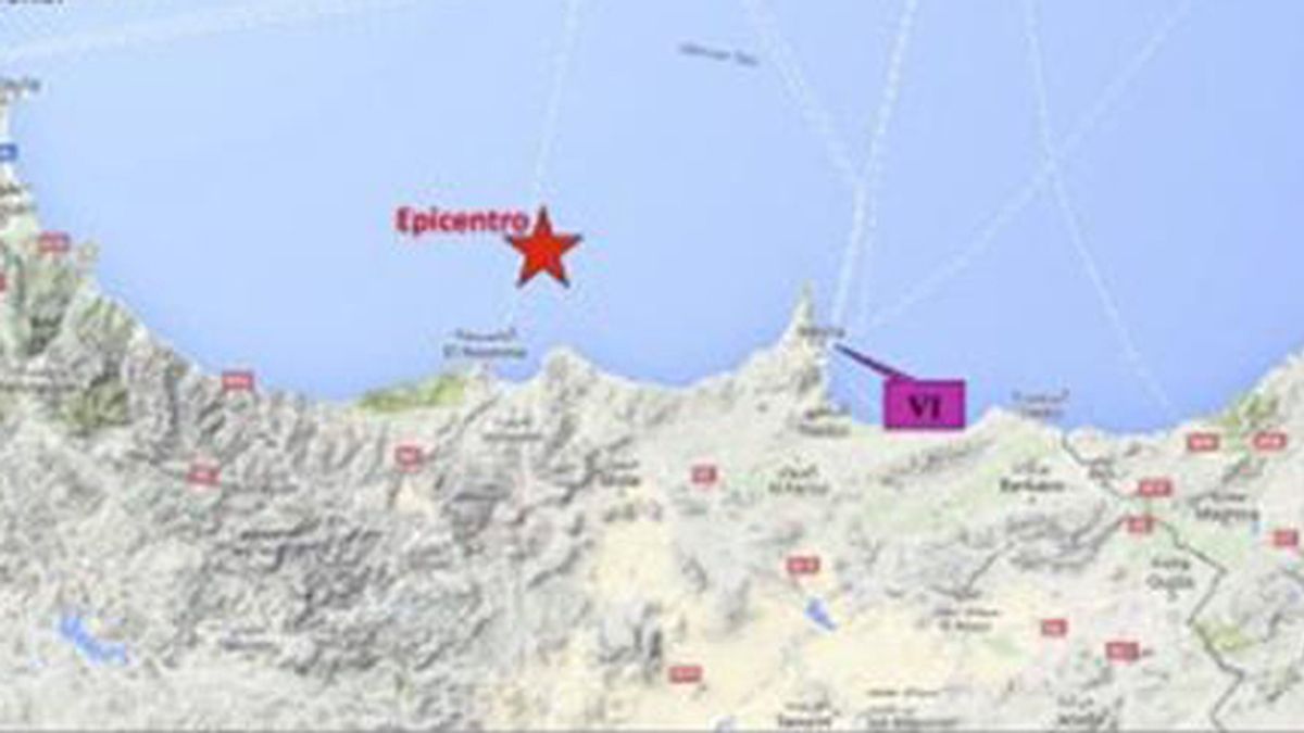Terremoto en el Mar de Alborán cerca de Alhucemas y Melilla