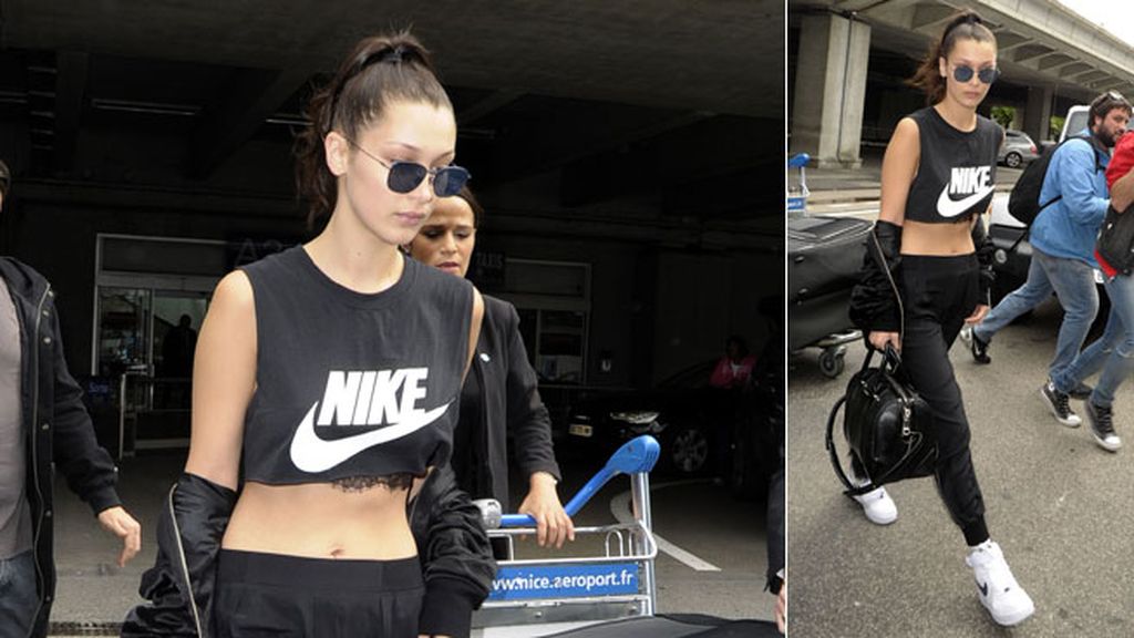 Bella Hadid, invitada en chándal