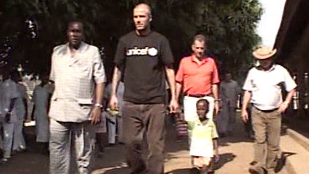 Beckham fue como embajador de UNICEF