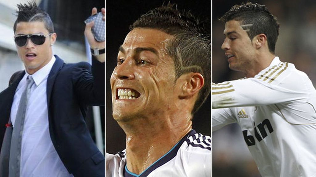 Mechas rubias, cresta, 'look' de empollón… los cortes de pelo de Ronaldo