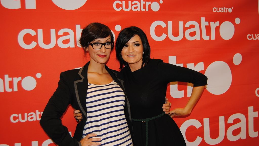 Silvia Abril y Ana Morgade en el pase de prensa
