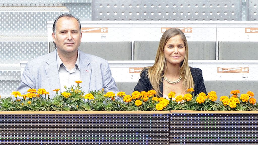 La actriz Natalia Sánchez durante el Máster de tenis de Madrid
