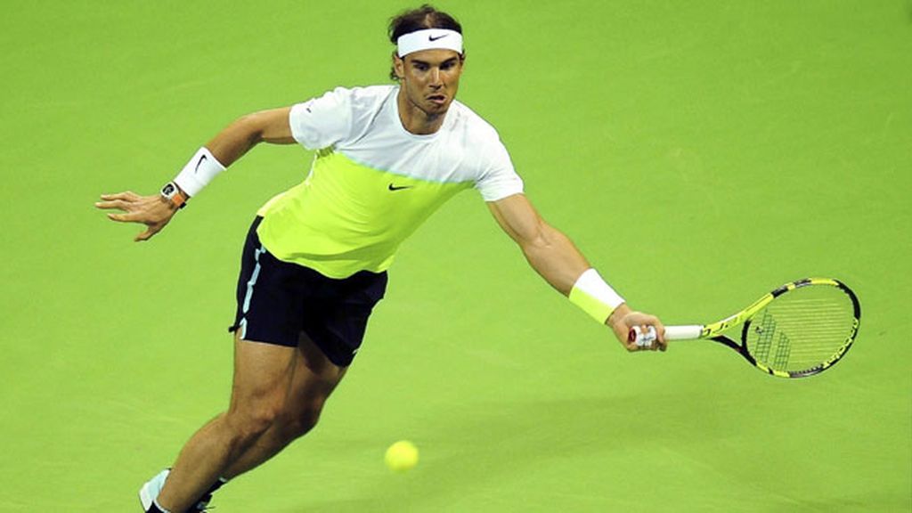 Rafa Nadal durante el Torneo de Doha