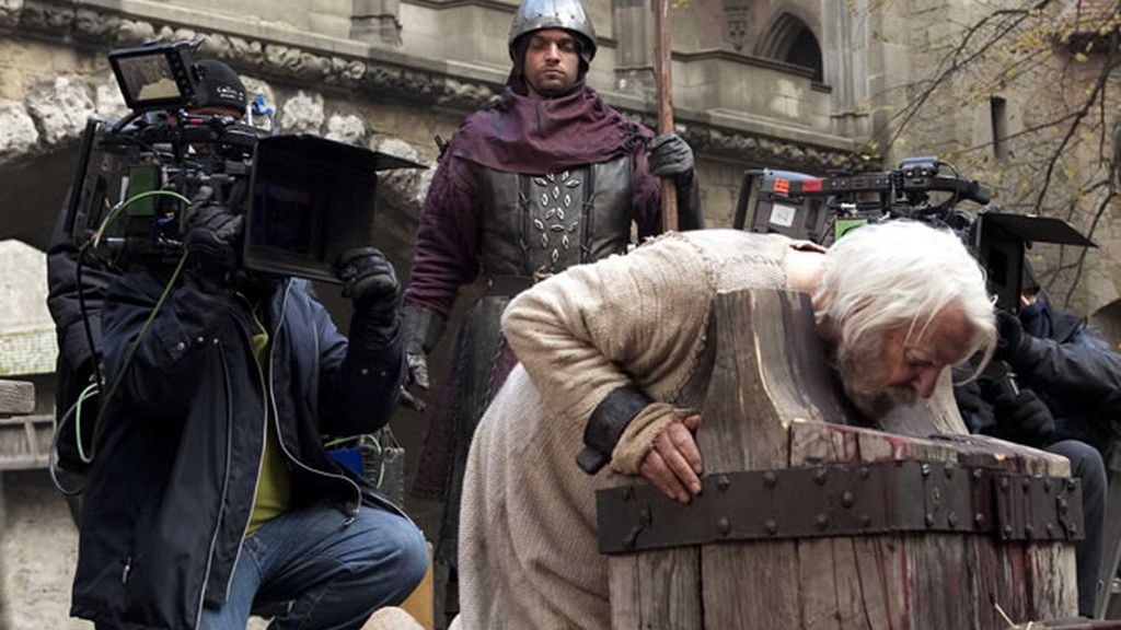 Imágenes del rodaje de Los pilares de la tierra
