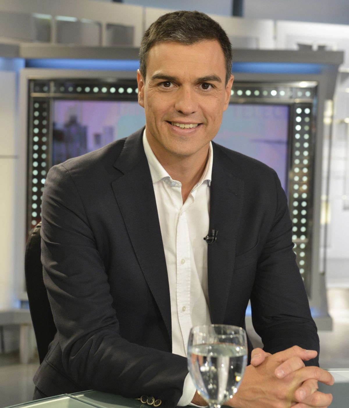 Pedro Sánchez, entrevistado por Pedro Piqueras en Informativos Telecinco