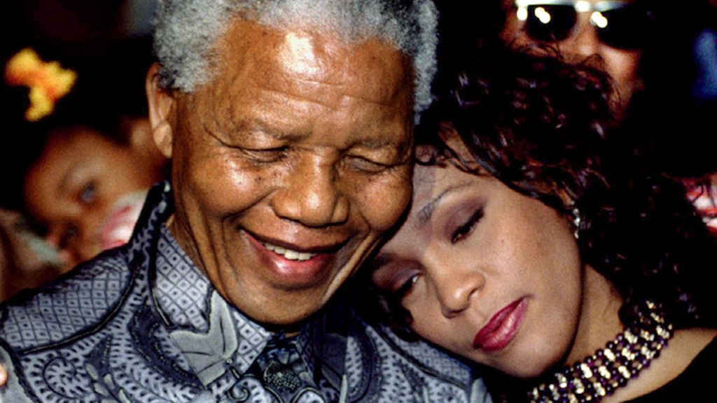 Con Nelson Mandela en 1994