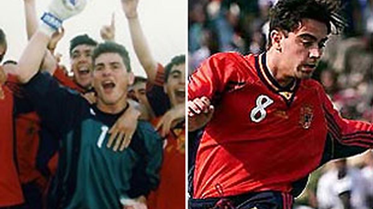 Casillas y Xavi, hace diez años. FOTOS: Archivo.