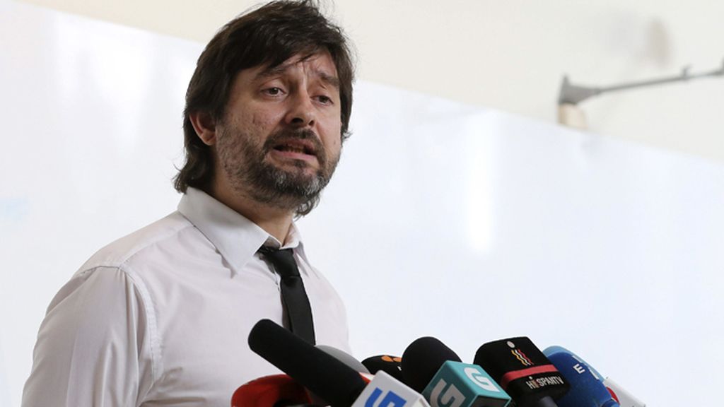 Rueda de prensa de Rafael Mayoral miembro del Consejo de Coordinación de Podemos