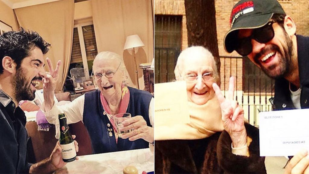 Amor de abuela o cómo los vips presumen de 'yayas' con sus fotos más tiernas