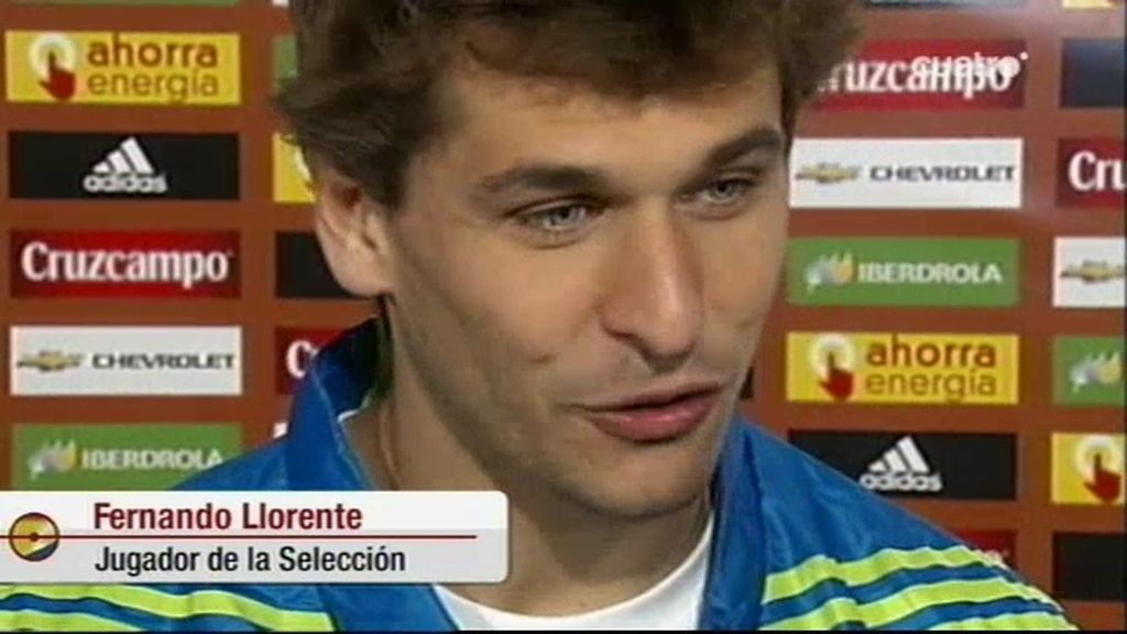 Llorente, tras su debut con La Roja en Logroño