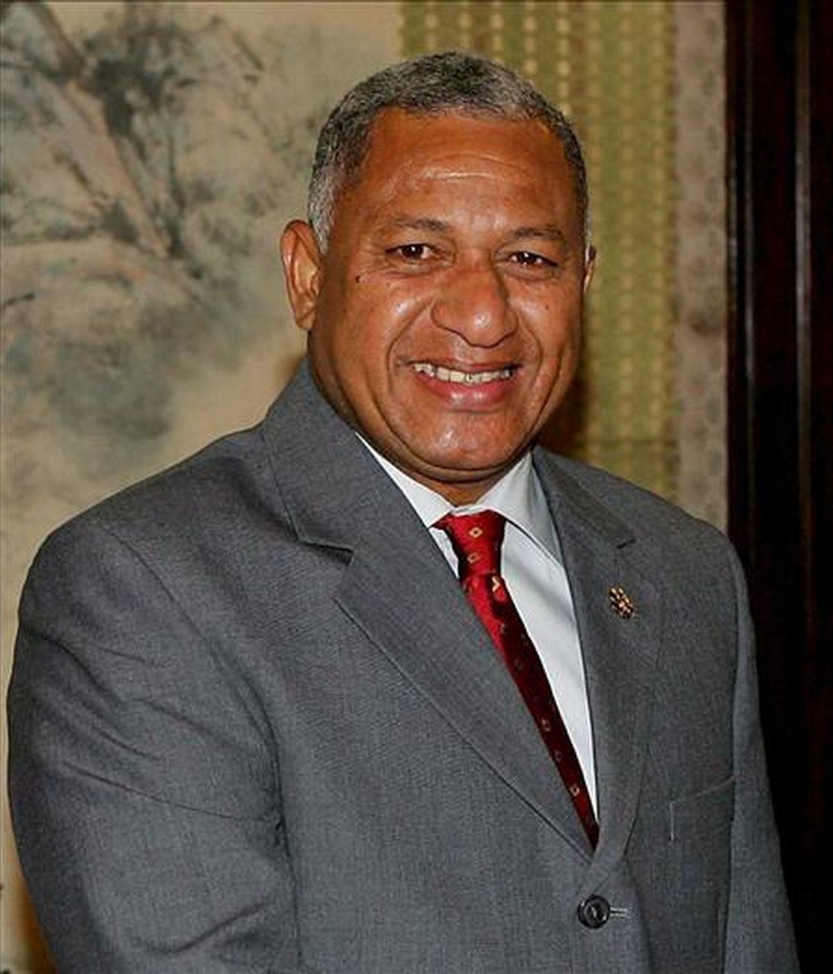 Fotografía de archivo del primer ministro fiyiano, Frank Bainimarama. EFE/Archivo