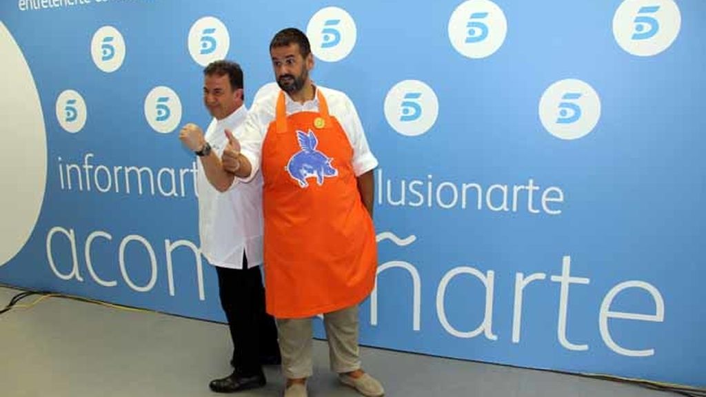 Robin Food y Martín Berasategui, mano a mano en los fogones de Telecinco