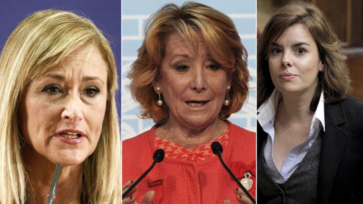 Combo imágenes posibles candidatas del PP a la alcaldía de Madrid: Crisitina Cifuentes, Esperanza Aguirre y Soraya Sáenz de Santamaría